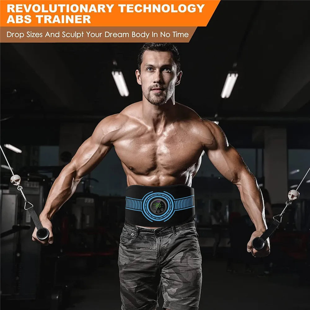 Smart EMS Abdominal Toning Belt – Muscle Stimulator for Waist, Arms & Legs