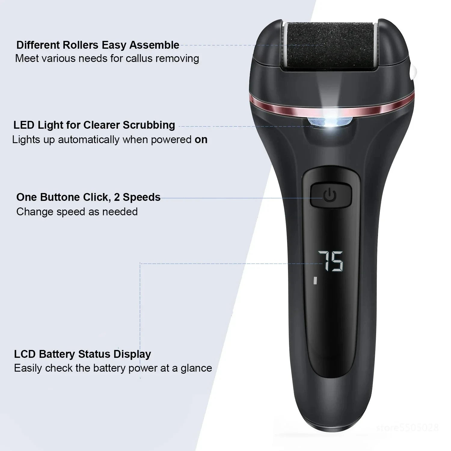 Electric Pedicure Grinder – Callus & Dead Skin Remover