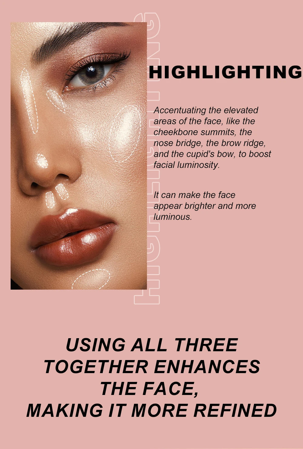 YOUNG VISION Air Cushion Blusher – 6-Color Liquid High Gloss Rouge Stick
