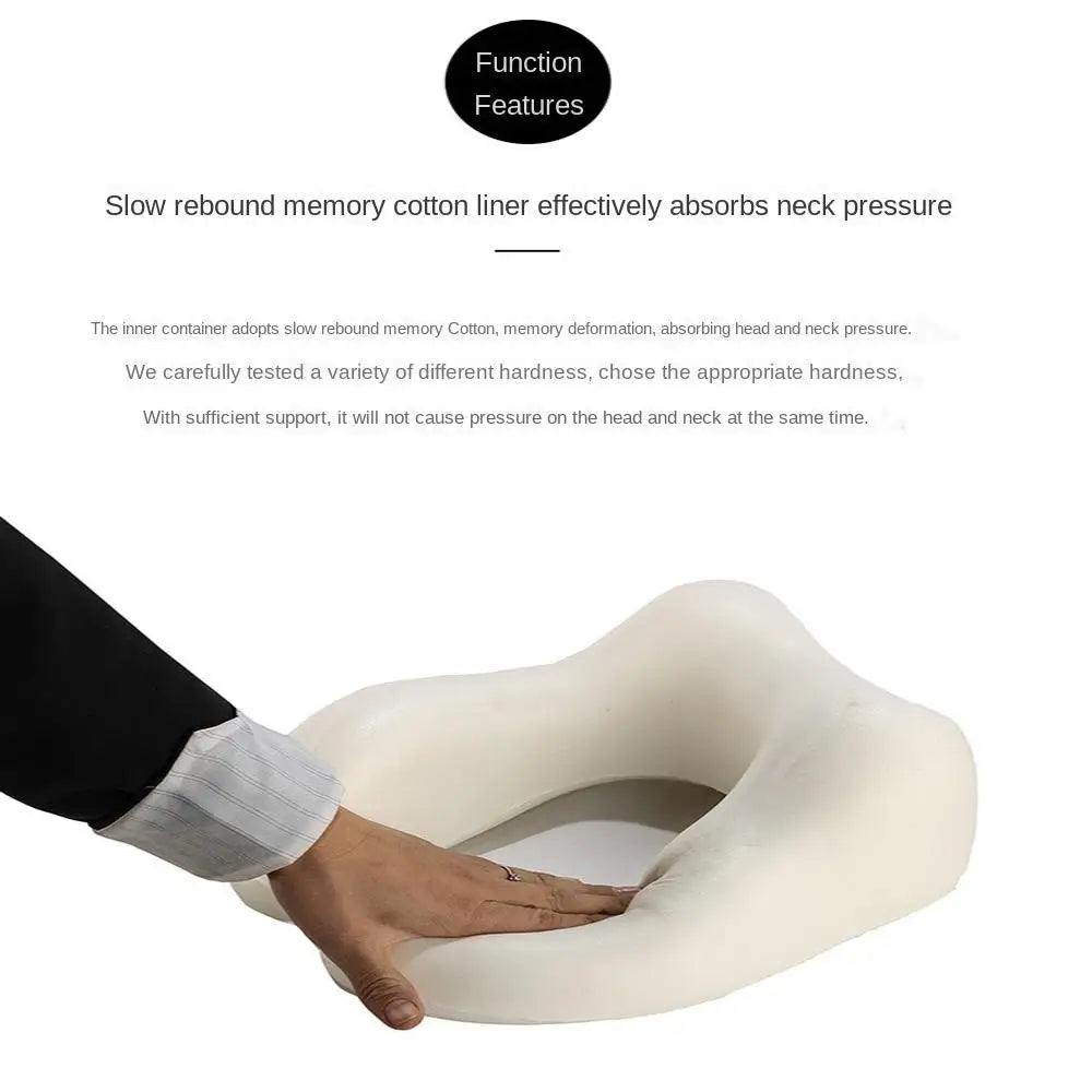 U-Shaped Memory Foam Travel Pillow – Neck Support Cushion for Travel Essentials