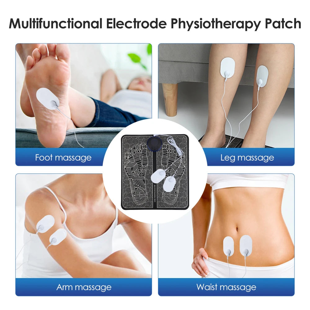 TENS Foot Massager Pad – EMS Pulse & Detox Therapy for Legs & Feet