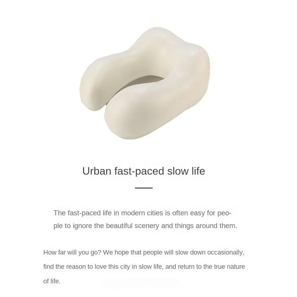 U-Shaped Memory Foam Travel Pillow – Neck Support Cushion for Travel Essentials