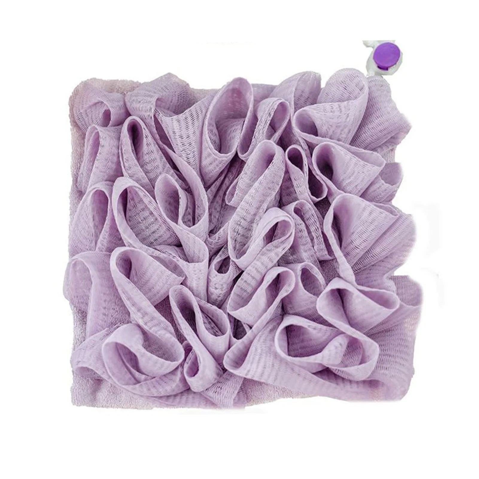 Mesh Shower Loofah Body Scrubber Pouf