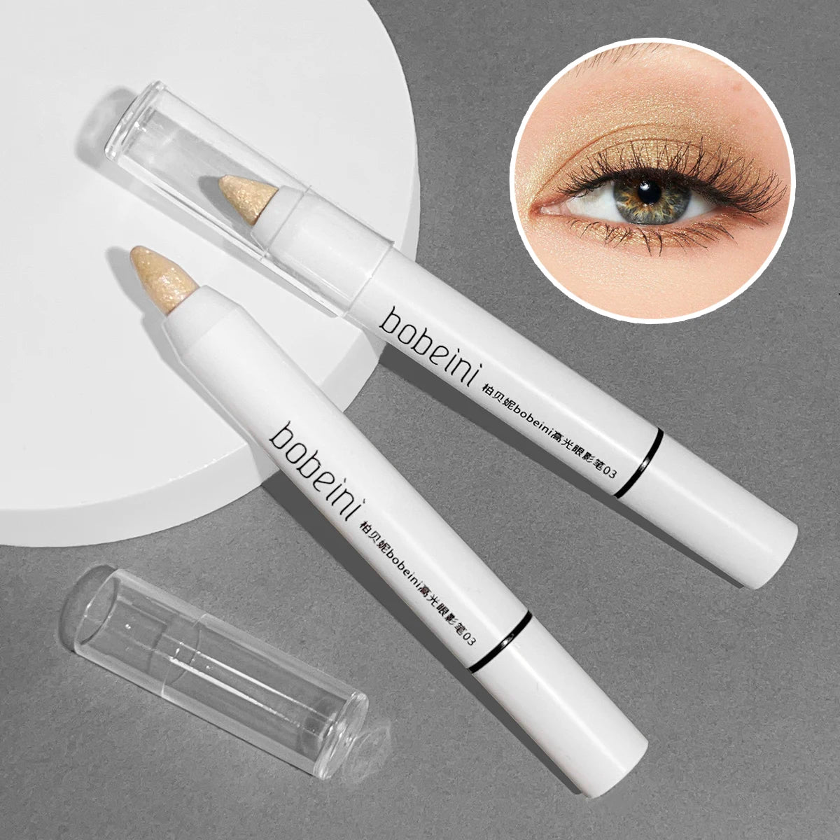 Silkworm Eyeshadow & Highlighter Stick – Matte & Pearlescent Brightening Pencil