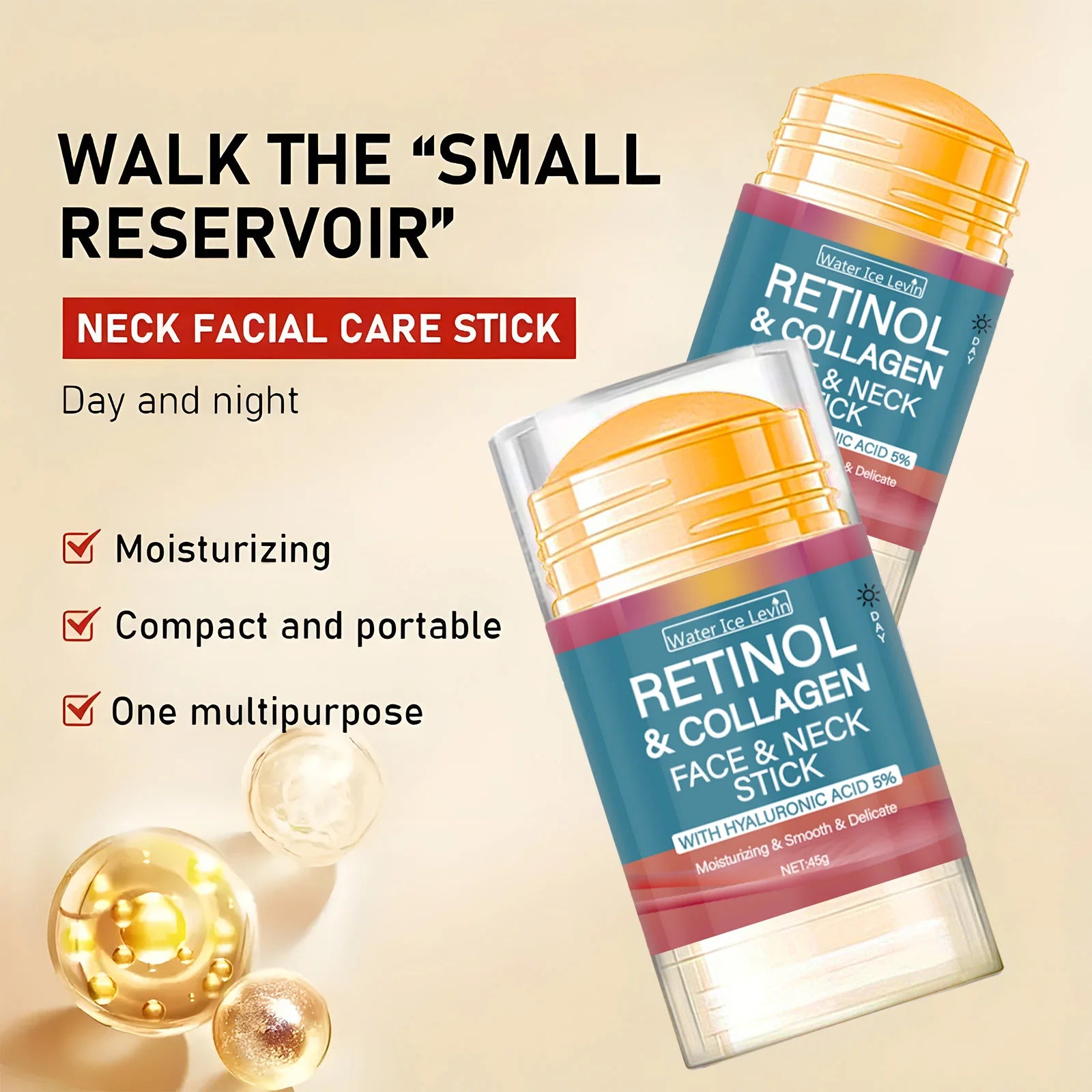 Retinol Firming Cream Stick – Anti-Wrinkle, Collagen Boost & Skin Brightening