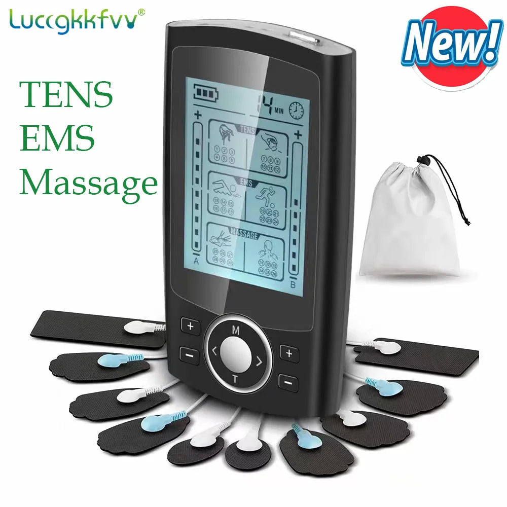 TENS EMS Muscle Stimulator – 36-Mode Digital Therapy & Slimming Device