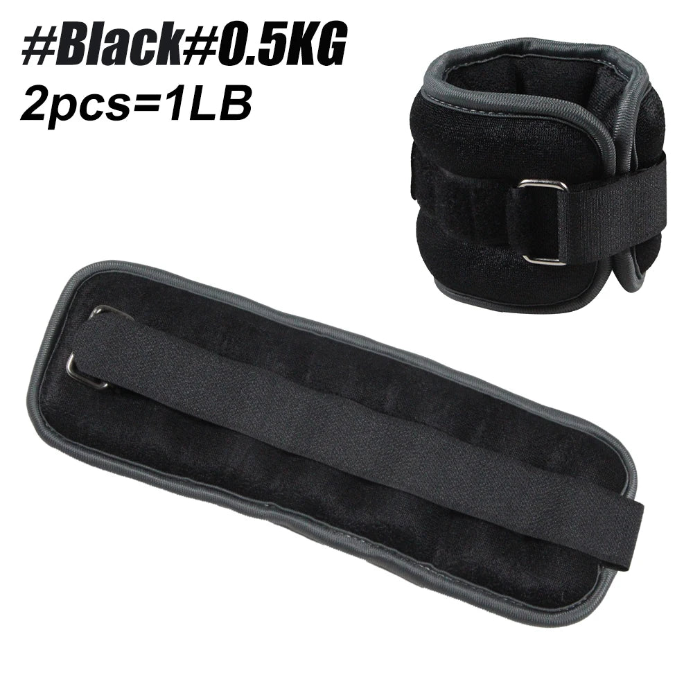 Adjustable Ankle & Wrist Weights (0.5kg/1kg) – Neoprene Straps for Training & Cardio