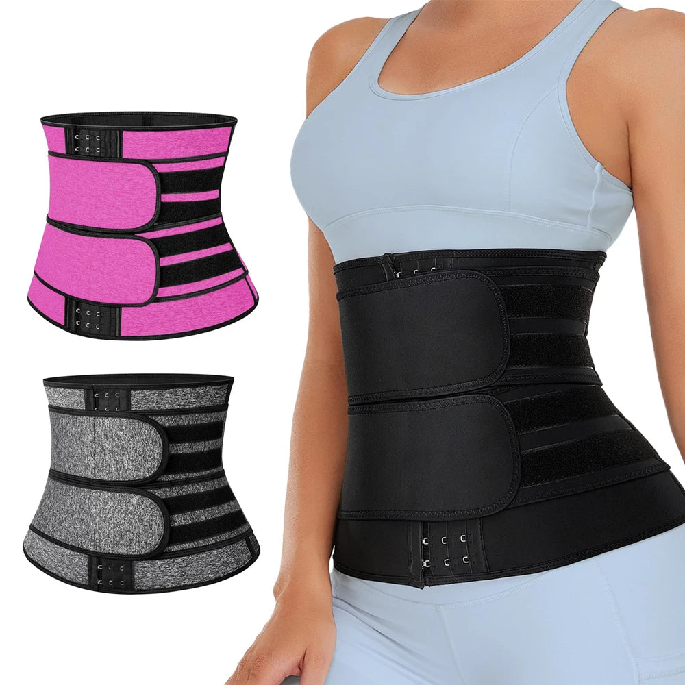 Neoprene Waist Trainer Belt – Tummy Control Sweat Cincher for Workout