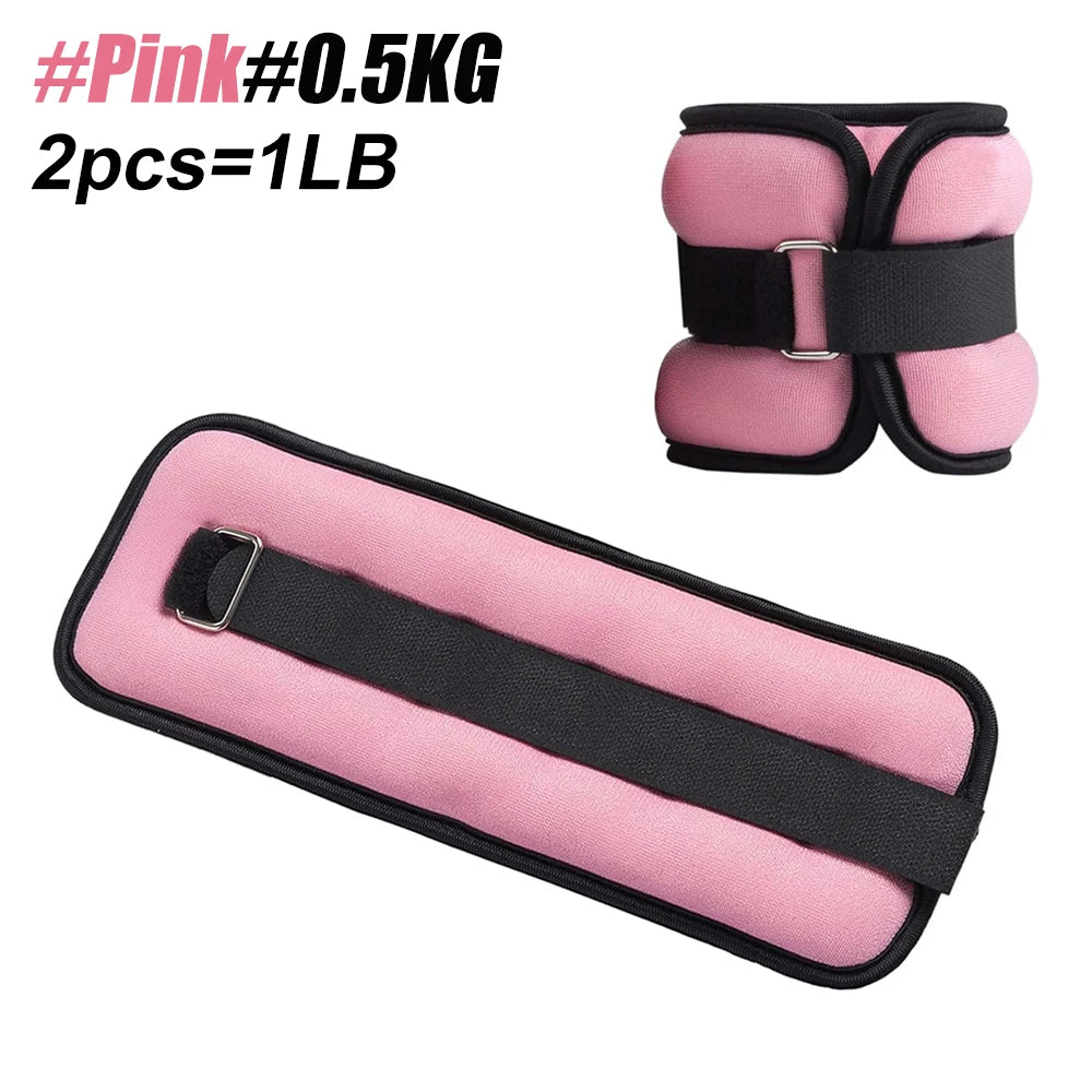 Adjustable Ankle & Wrist Weights (0.5kg/1kg) – Neoprene Straps for Training & Cardio