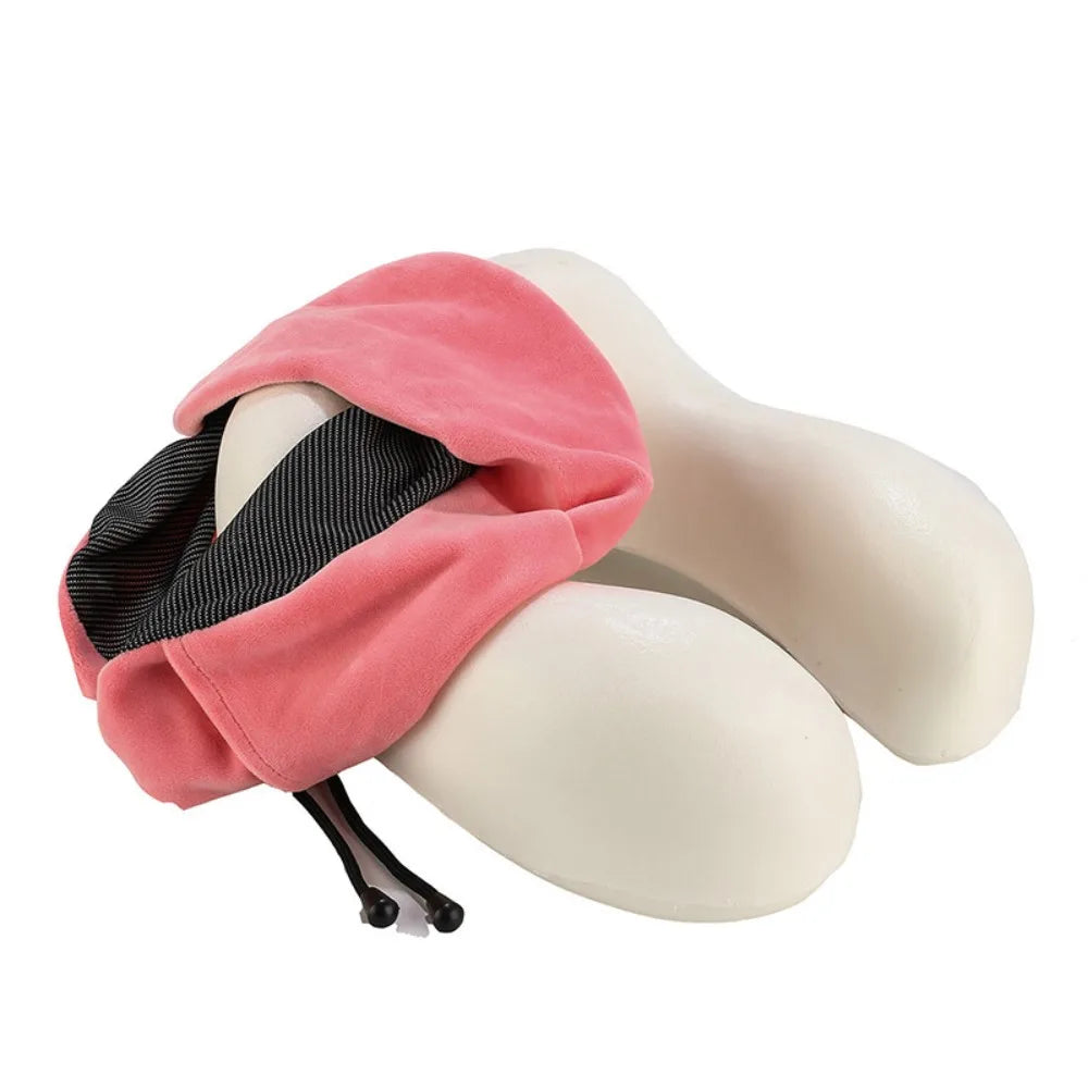 U-Shaped Memory Foam Travel Pillow – Neck Support Cushion for Travel Essentials