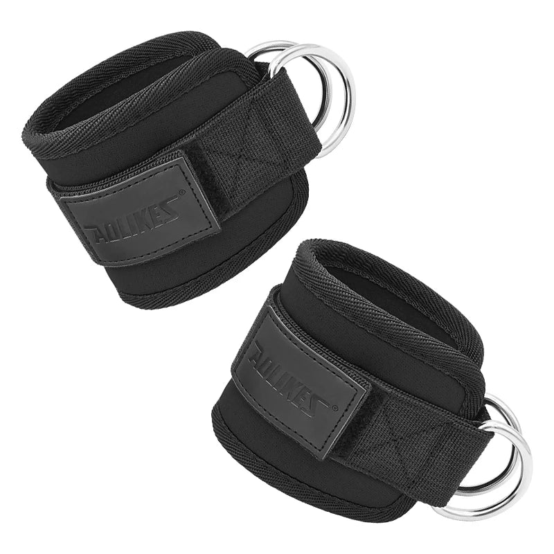 AOLIKES Adjustable Ankle/Wrist Cuffs – Padded Straps for Cable Glute Workouts