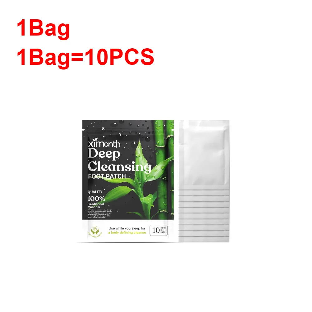 Natural Detox Foot Patches – Herbal Sleep & Stress Relief (10–50pcs)