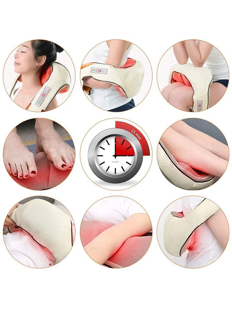 Neck & Body Massager – Car and Home Massage Chair for Full-Body Relief