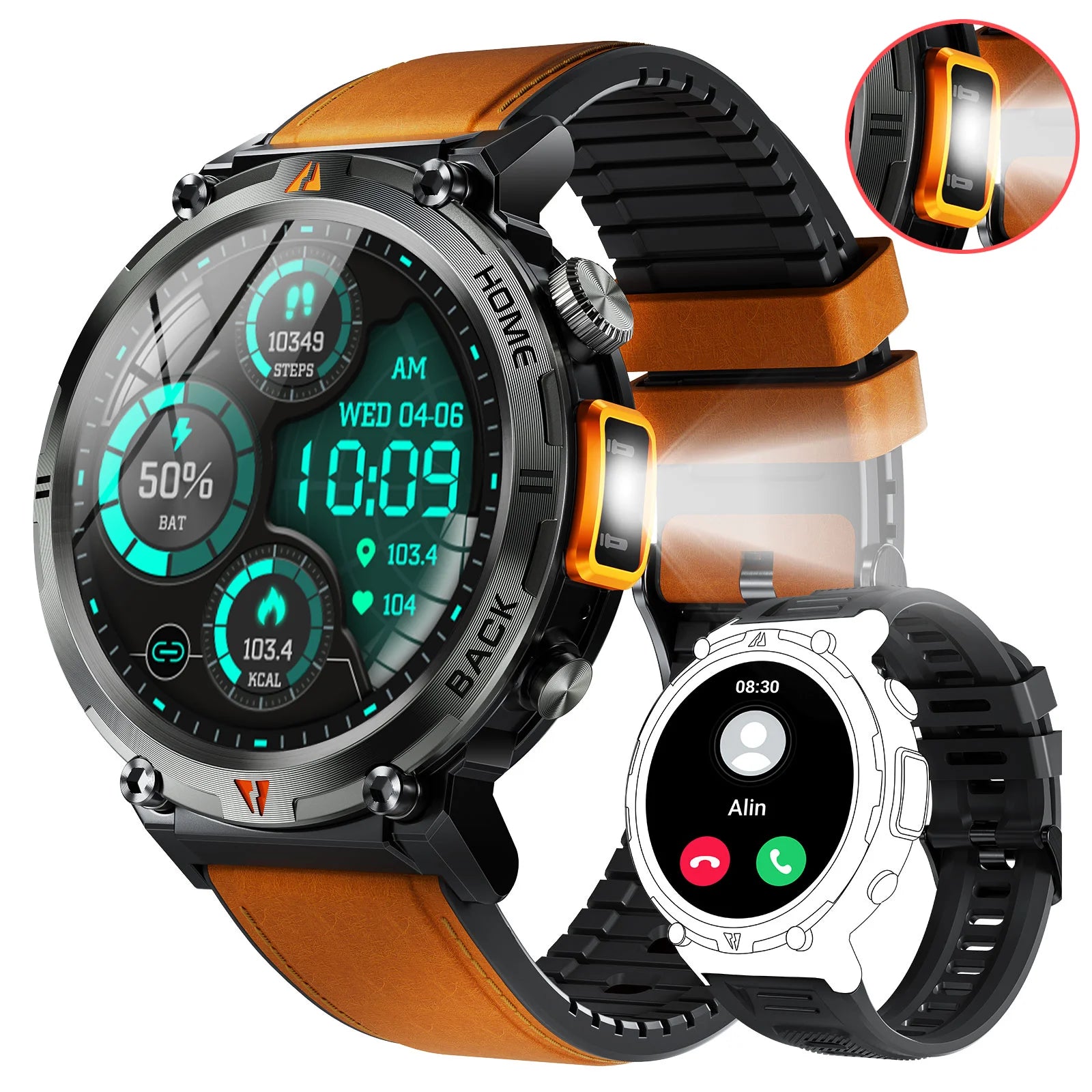 Smart Watch – Bluetooth Call & Health Monitor for iOS/Android