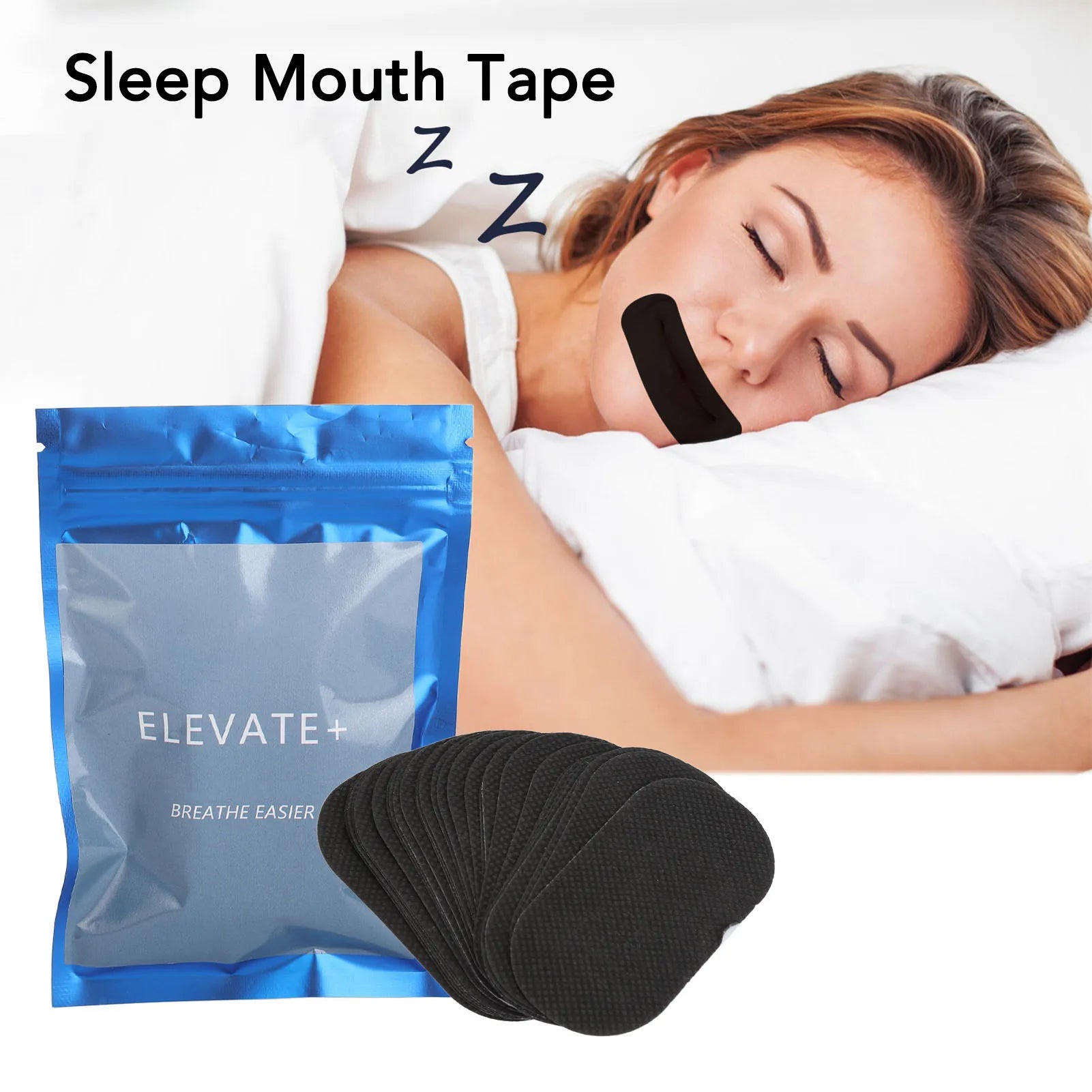 60pcs Mouth Tape for Sleeping – Anti-Snoring Sleep Strips for Home & Travel