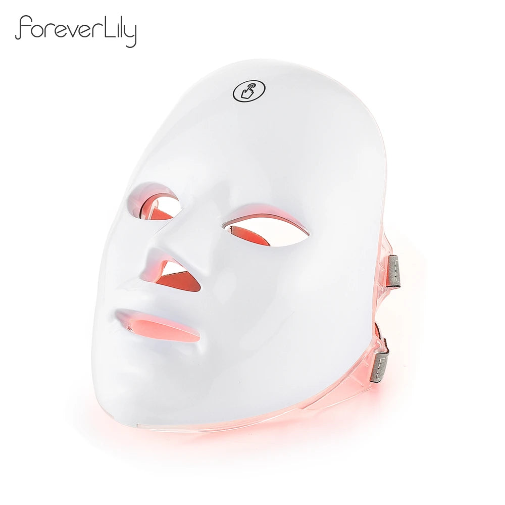 Rechargeable 7-Color LED Facial Mask – Skin Rejuvenation & Acne Treatment