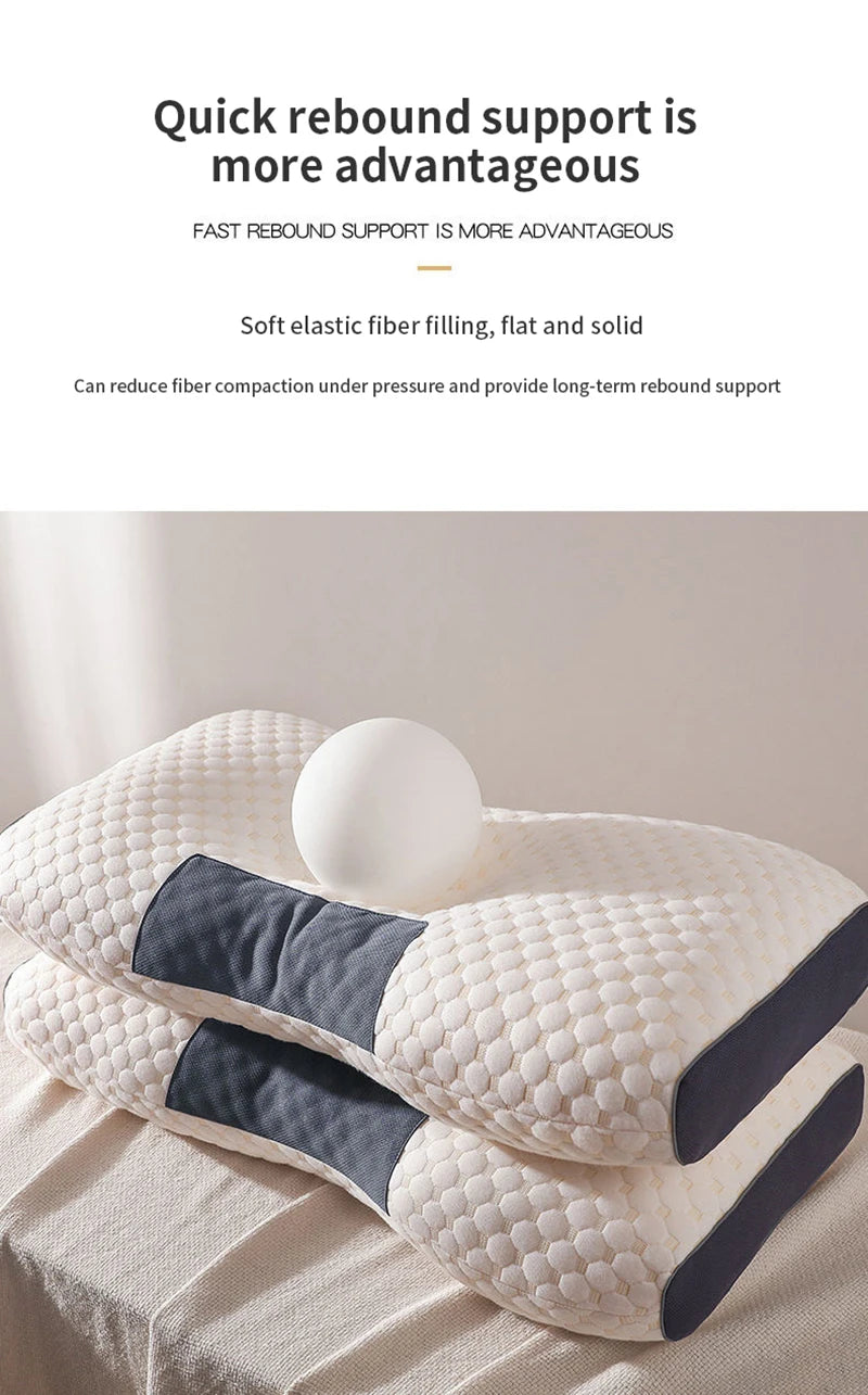 Orthopedic Cervical Neck Pillow – Soybean Fiber Sleep & Massage Support