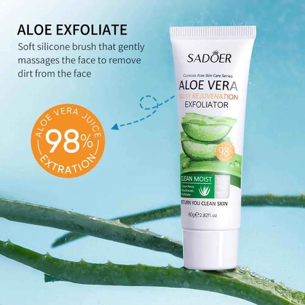 Aloe Vera Exfoliating Gel – Blackhead Remover & Pore Minimizer (30g–100g)