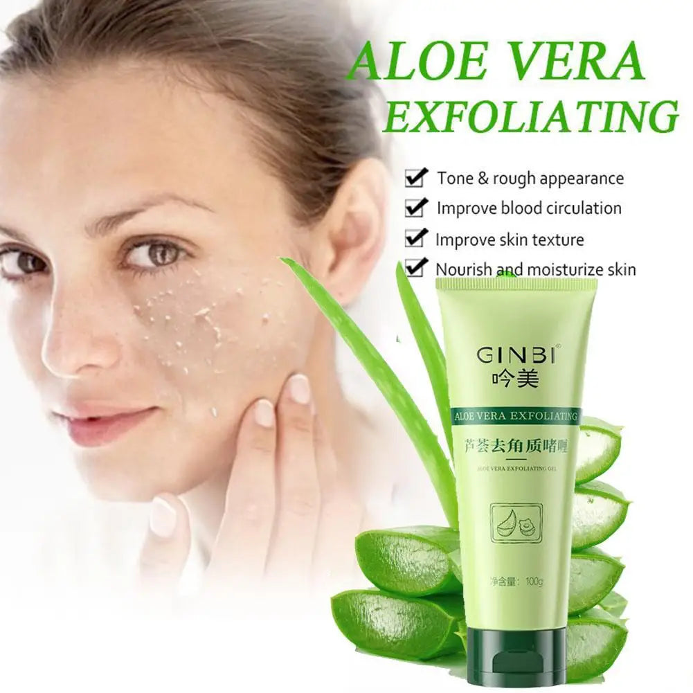 Aloe Vera Exfoliating Gel – Blackhead Remover & Pore Minimizer (30g–100g)